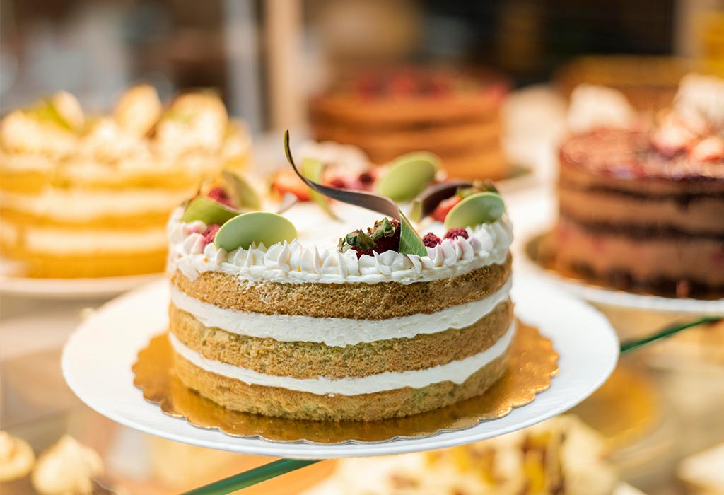 Baker cleaning hands off from flour